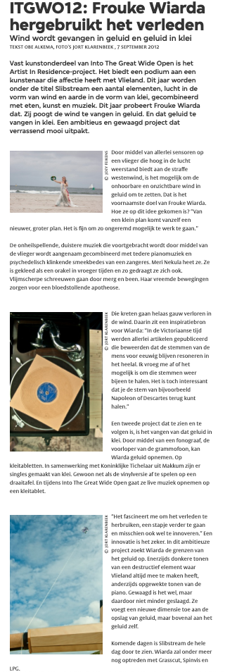 3voor12-vpro-frouke-wiarda-slibstream-kite-ceramic-record 3voor12-vpro-frouke-wiarda-slibstream-kite-ceramic-record